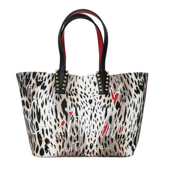 Christian Louboutin Cabata Gigi Canvas Small Tote - Picture 1 of 9